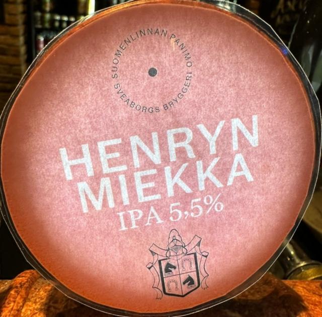 Henryn Miekka 5.5%, Suomenlinnan Panimo, Finland