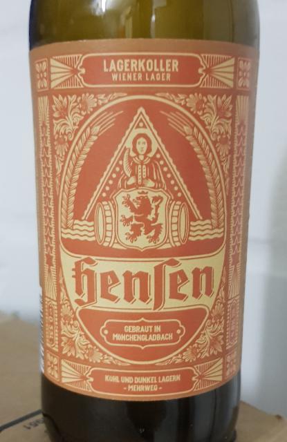 Hensen Lagerkoller 4.8%, Hensen Brauerei, Germany