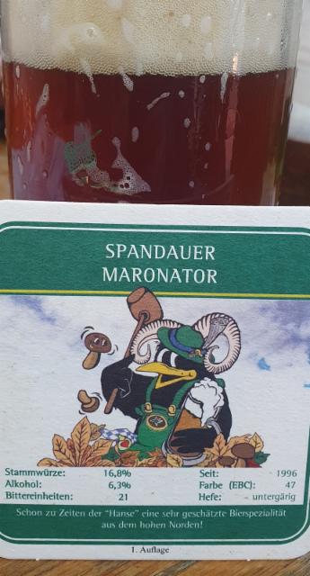 Herbstbock Maronator 6.3%, Brauhaus in Spandau, Germany