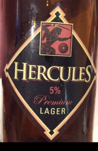 Hercules Premium Lager 5.0%, Hepworth & Co. Brewers Ltd., England