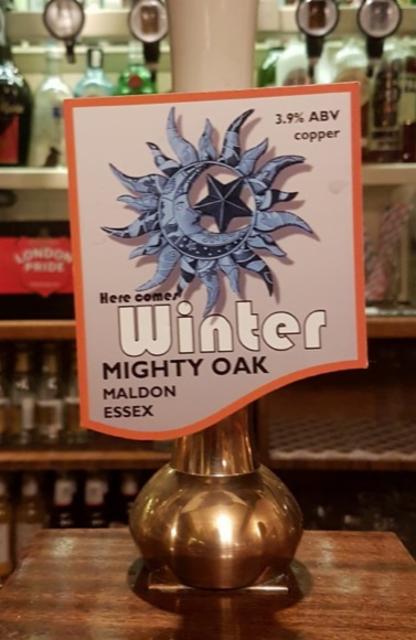 Here Comes Winter 3.9%, The Mighty Oak Brewing Company, England