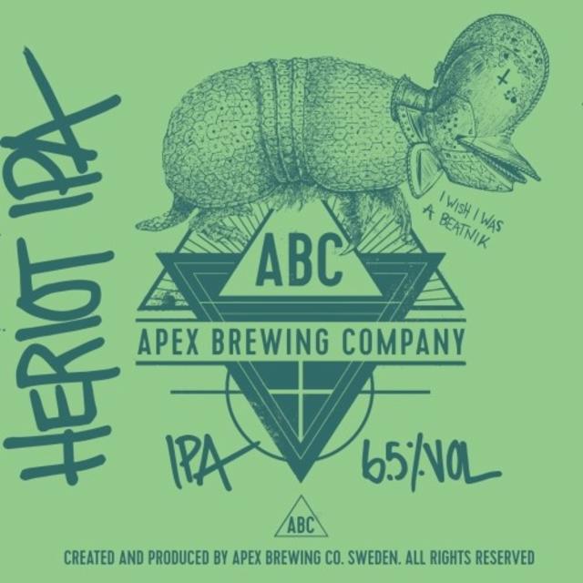 Heriot IPA 6.5%, Apex Brewing Company, Sweden
