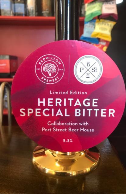 Heritage Special Bitter 5.3%, RedWillow Brewery, England
