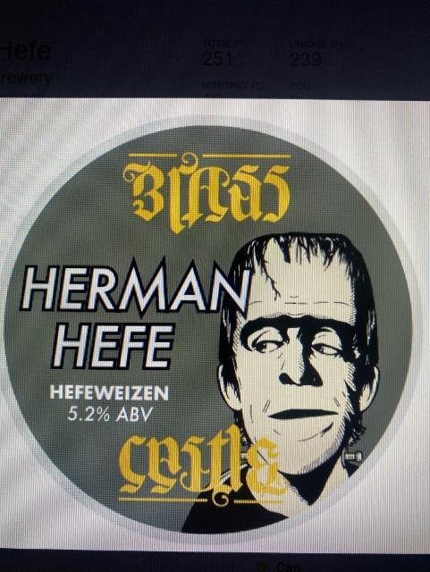 Herman Hefe 5.2%, Brass Castle Brewery, England