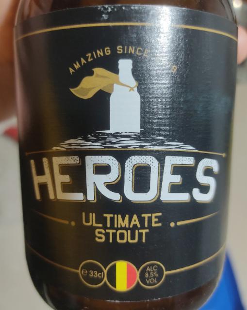 heroes ultimate stout 8.5%, Heroes Amazing beer, Belgium