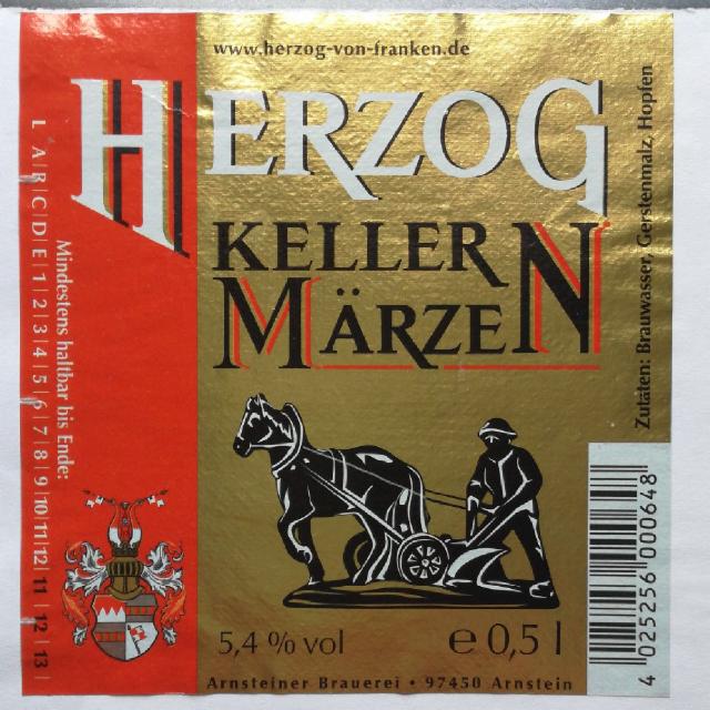 Keller Märzen 5.4%, Herzog Von Franken, Germany