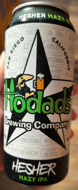 Hesher Hazy IPA 6.2%, Hodad, United States