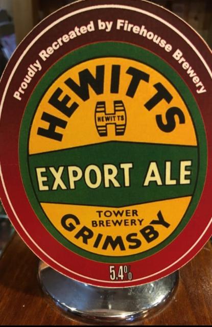 Hewitts Export Ale 5.4%, Firehouse Brewery, England