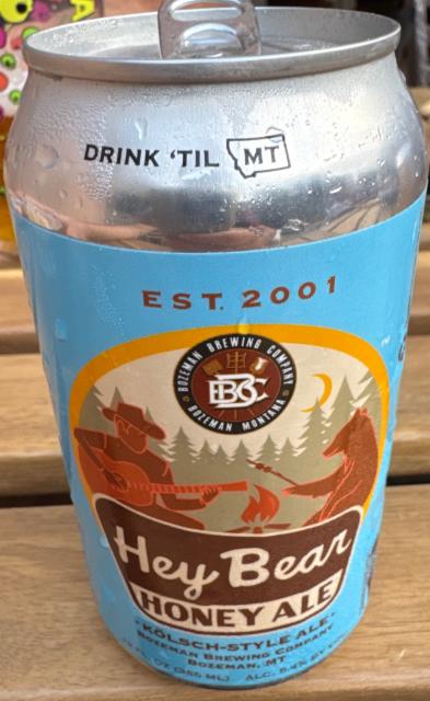 Hey bear honey ale 5.4%, Bozeman Brewing Company, United States