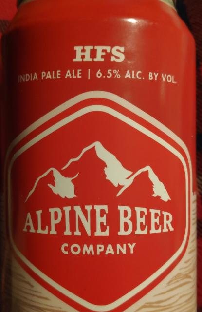 HFS 6.5%, Alpine Beer Company, United States