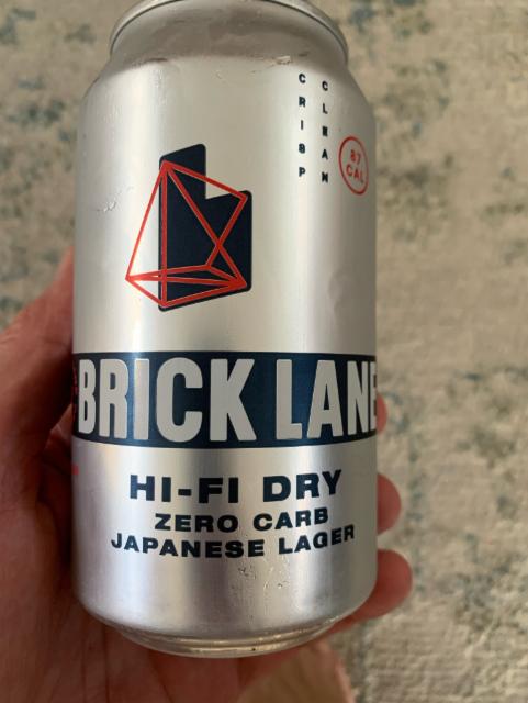 Hi-Fi Dry Japanese Lager 4.2%, Brick Lane Brewing Co., Australia