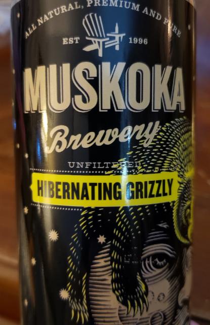 Hibernating Grizzly 4.0%, Muskoka Brewery, Canada