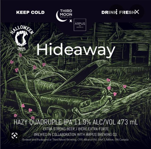 hideaway 10.9%, Third Moon Brewing Company, Canada