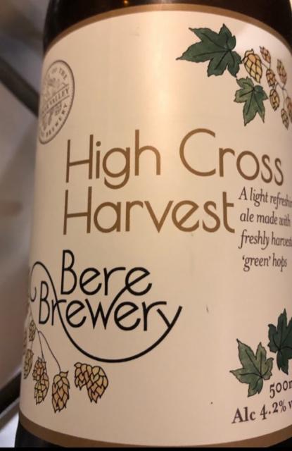 High Cross Harvest 4.2%, Bere Brewery, England