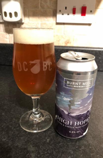 High Hopes 6.8%, Burnt Mill Brewery, England