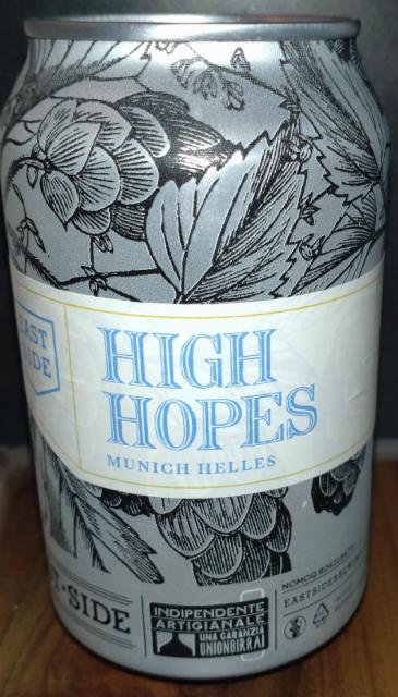 High Hopes 4.8%, Eastside Brewing, Italy