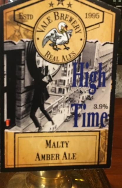 High Time 3.9%, Vale Brewery, England
