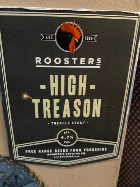 High Treason 4.7%, Rooster's Brewing Co., England