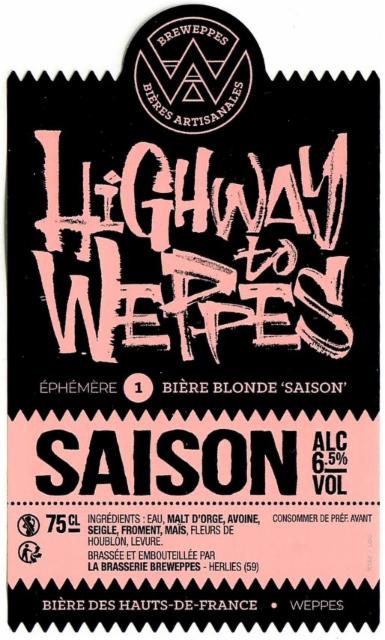 Highway To Weppes #1 6.5%, Brasserie Breweppes, France
