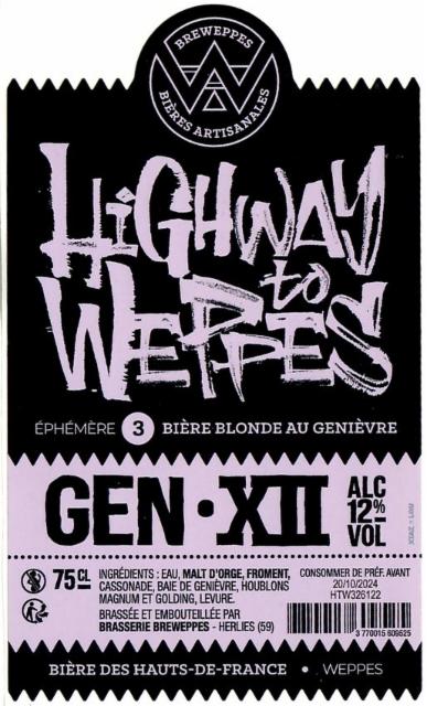 Highway To Weppes #3 12.0%, Brasserie Breweppes, France