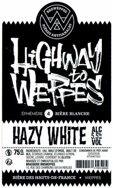 Highway To Weppes #4 5.5%, Brasserie Breweppes, France