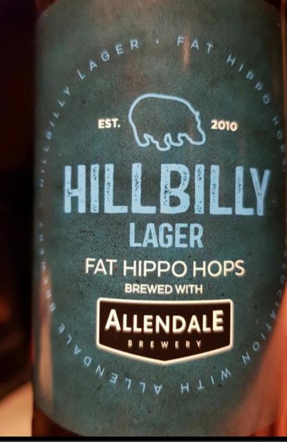Hillbilly Lager 4.5%, Allendale Brewery, England