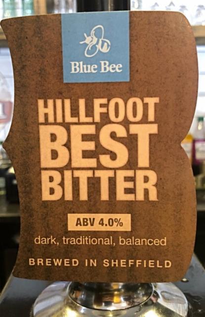 Hillfoot Best Bitter 4.0%, Blue Bee Brewery, England