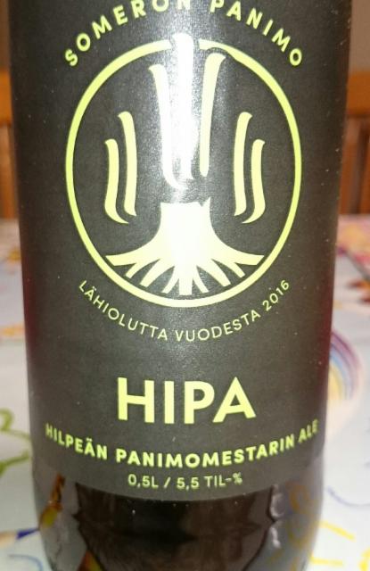 HIPA Hilpeän Panimomestarin Ale 5.5%, Someron Panimo, Finland