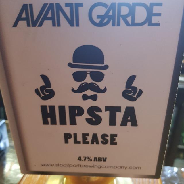 Avant Garde Hipsta Please 4.7%, Stockport Brewing Company, England