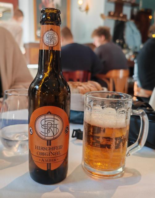 Hirschfeld Original Amber 5.0%, Pécsi Sörfözde (Ottakringer), Hungary