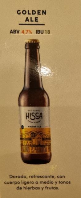 Hisca Golden Ale 4.7%, Hisca Taller Artesanal S.A.S., Colombia