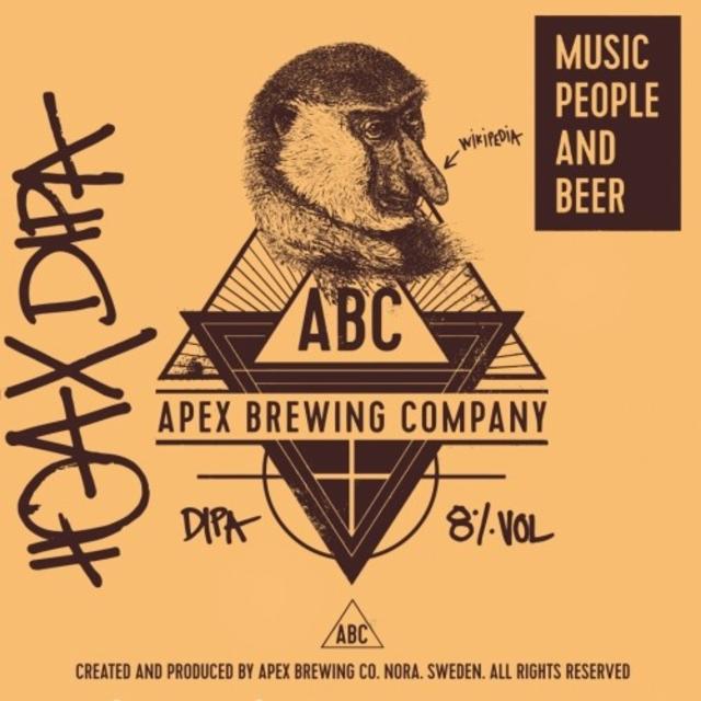 Hoax DIPA 8.0%, Apex Brewing Company, Sweden