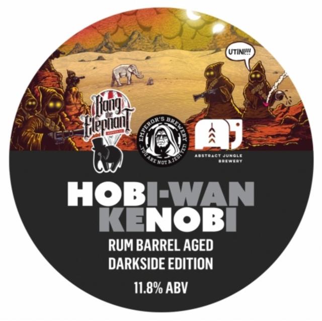 Hobi-Wan-Kenobi - Darkside Edition: Rum Barrel Aged 11.8%, Bang The Elephant Brewing co, England
