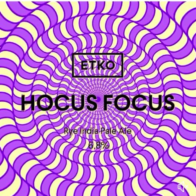 Hocus Focus 6.8%, Etko Brewing, Finland