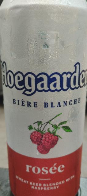 hoegaarden rosee wheat beer blendee with raspberry 3.3%, Brouwerij Hoegaarden (InBev), Belgium