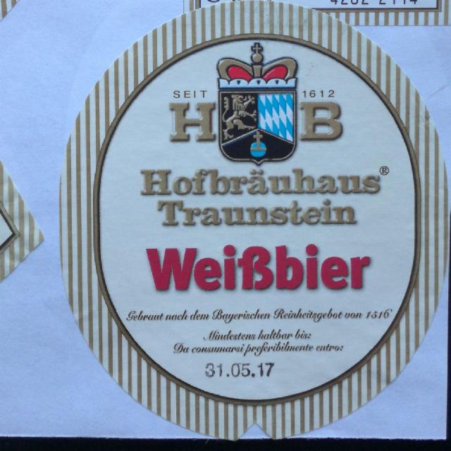 Weißbier 5.2%, Hofbräuhaus Traunstein, Germany