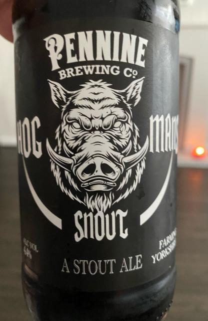 Hog Mans Snout 4.4%, Pennine Brewing Co., England