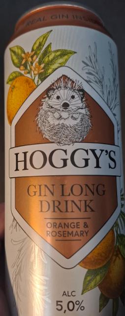 Hoggy's Gin long drink orange 5.0%, A. Le Coq (Olvi), Estonia