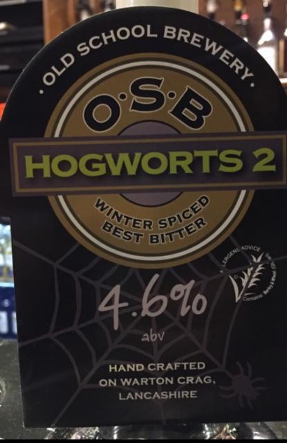 Hogworts 2 4.6%, Old School Brewery, England