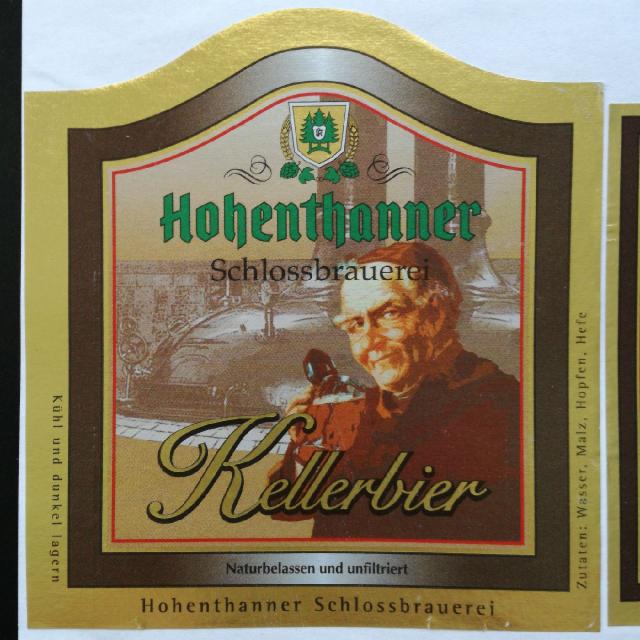 Hohenthanner Kellerbier Hell 4.9%, Hohenthanner Schlossbrauerei, Germany