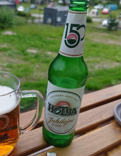 holba jubilejni ležák 4.5%, Pivovar Holba, Czech Republic