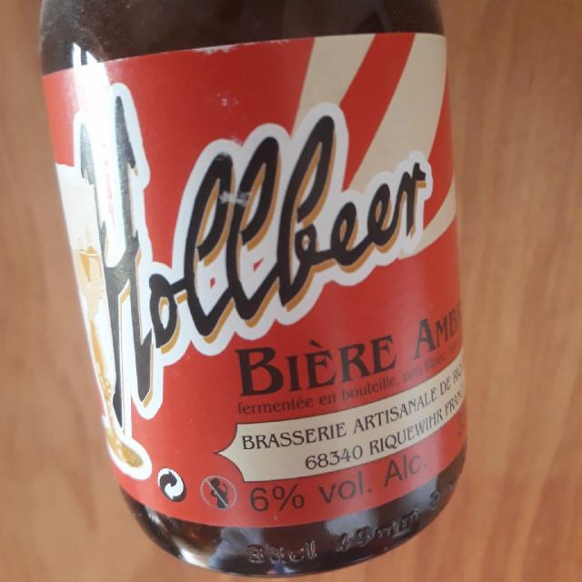 Hollbeer Ambrée 6.0%, La Brasserie Du Vignoble (Bra'V), France