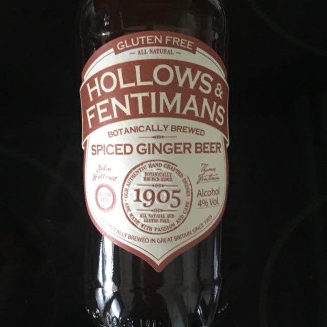 Hollows & Fentimans Spiced Ginger Beer 4.0%, Fentimans, England