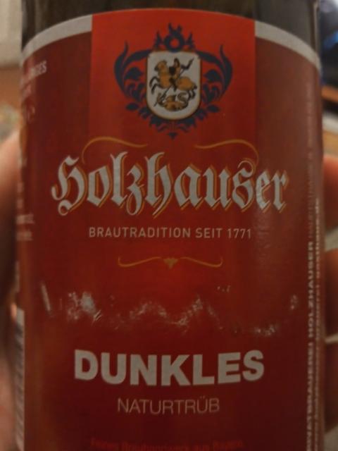 Holzhauser Dunkles naturtrüb, Privatbrauerei Holzhauser