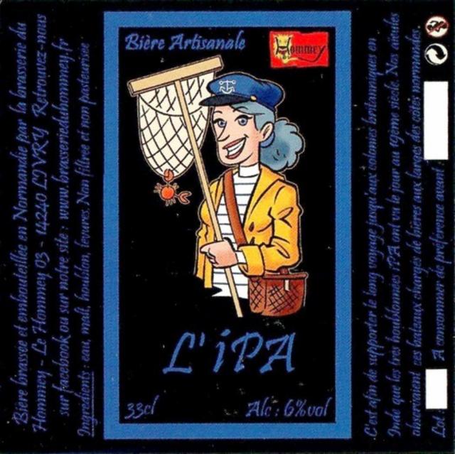 Hommey L'IPA 6.0%, Brasserie Du Hommey, France
