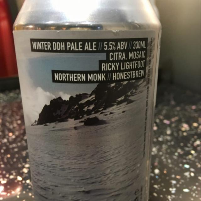 Winter DDH Pale Ale / Ricky Lightfoot / Honest brew 5.5%, Northern Monk Brew Co., England