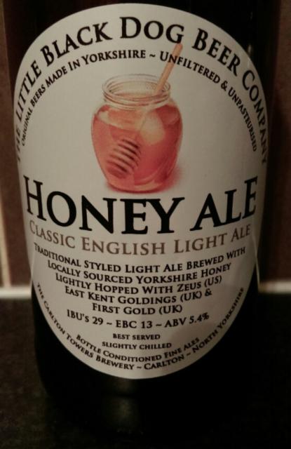 Honey Ale 5.4%, Little Black Dog Beer Company Limited, England