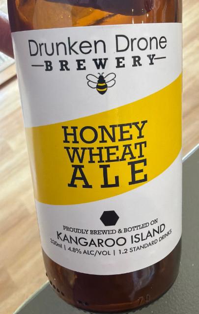 Honey Wheat Ale 4.8%, Drunken Drone, Australia