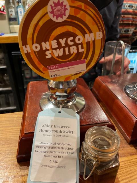 Honeycomb swirl 4.5%, Shiny Brewing, England