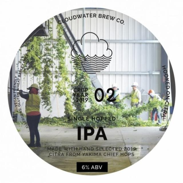 Hooked On Citra (Crop Year 2019 Citra 02 Single Hop IPA) 6.0%, Cloudwater Brew Co., England